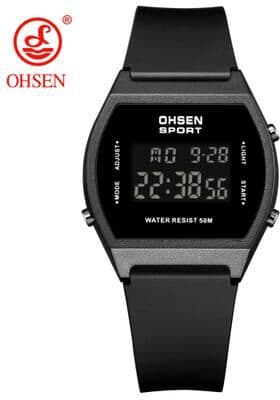 DynamicDeals White Fashion Digital Watches For Women Waterproof, Electronic Ladies Sport Watch, Reloj Mujer With Alarm Clocks black Watch