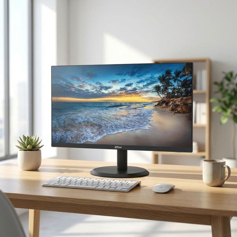 Dahua LM22-H200 Moniteur FHD 22'' Écran LED Full HD de 21,5'' idéal pour un fonctionnement 24/7, avec design à cadre étroit, faible consommation