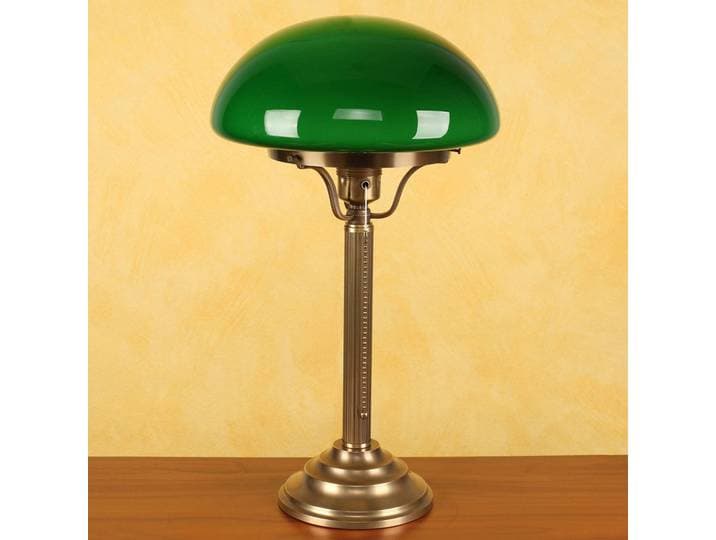 Berliner Messinglampen Tischlampe HARI, bronze / altmessing, für Wohn- / Esszimmer, Messing, Antik, Tischlampe