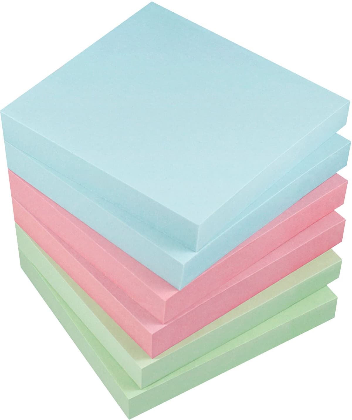 Notisblock Info Inspiration 75x75 mm pastell 6-pack
