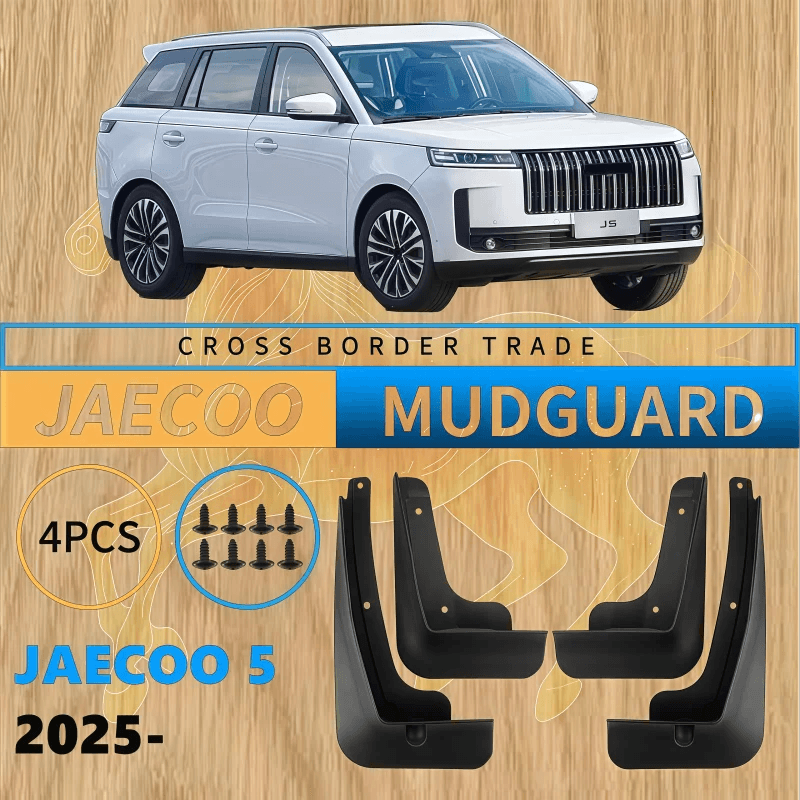 DING PENG BO Car Fender for Jaecoo E5 J5 5 EV 2025-2027 Anti-splash Fender Front Rear Wheel Mudguard Mudflaps Splash Mud Flaps Accessory