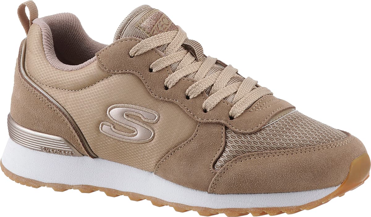 Skechers "OG 85 - GOLDN GURL" Schnürschuh, Original-Retro-Jogginschuh mit Air-Cooled Memory Foam
