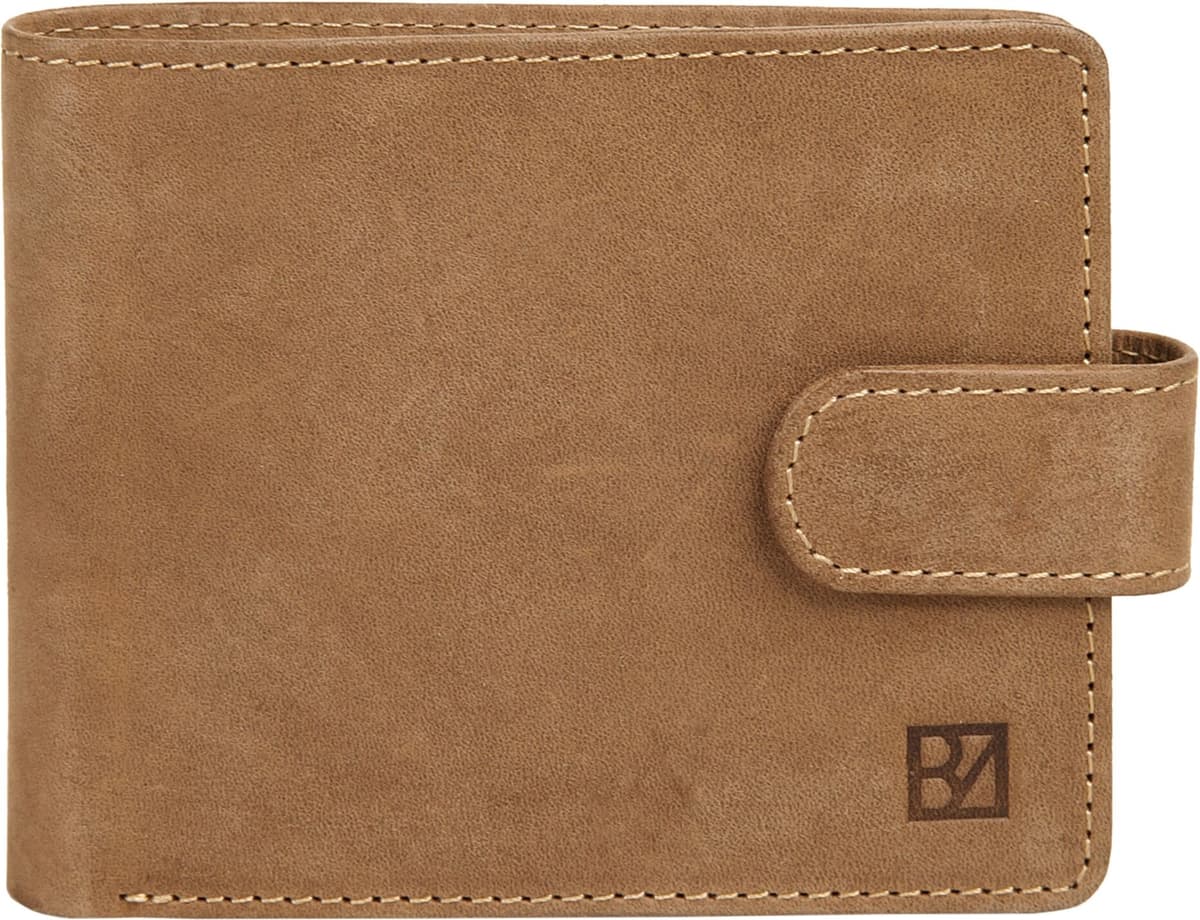 Geldbörse BODENSCHATZ "BODENSCHATZ Herren BICOLOUR echt Leder", Herren, braun (cognac), Leder, gepflegt, Kleinlederwaren Geldbörse, echt Leder cognac Einheitsgröße