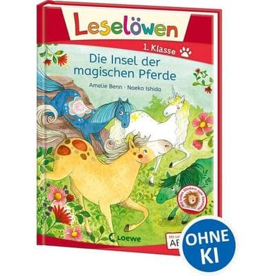 Leselöwen 1. Klasse - Die Insel der magischen Pferde, Gebundene Ausgabe von Amelie Benn, Loewe, 978-3-7432-1176-6