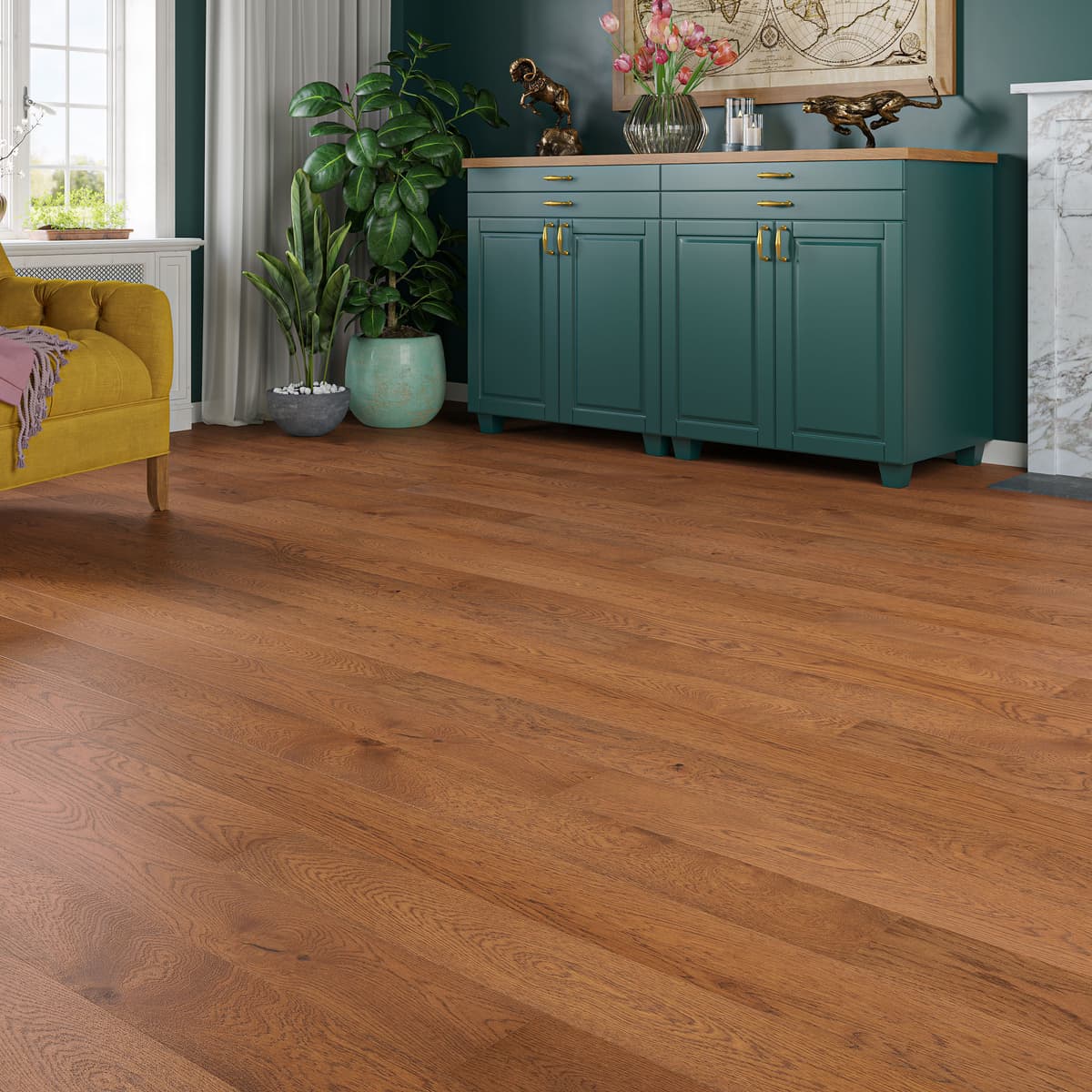 Luxury Flooring Natural Engineered Oak Brushed & Oiled Flooring - 14mm x 1900mm x 150mm