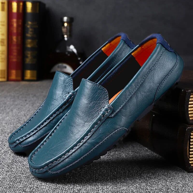 Sevenmadness Leather Men Shoes Luxury Trendy 2024 Casual Slip on Formal Loafers Men Moccasins Italian Black Male Driving Shoes Sneakers