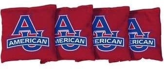 Skip's Garage American University AU Eagles Red Cornhole Bags