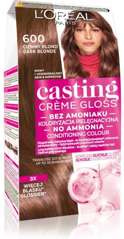 L’Oréal Paris Casting Creme Gloss farba do włosów odcień 600 Ciemny blond 1 szt.