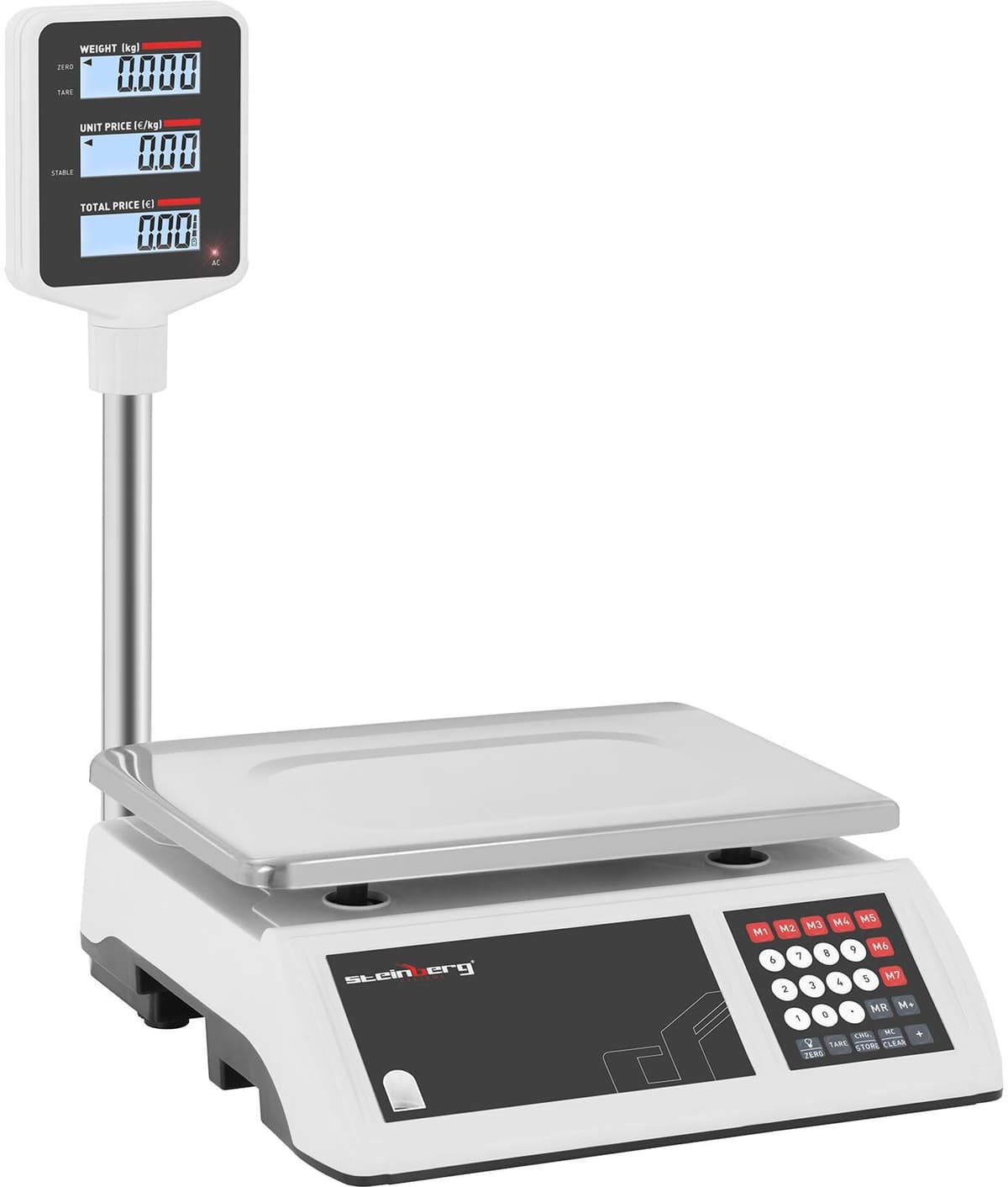 Steinberg Systems Cântar digital - 15 kg / 2 g - afișaj LCD în relief SBS-PW-152C