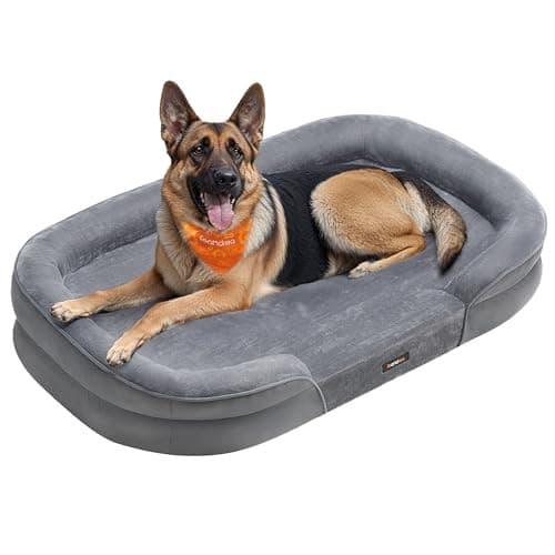 Feandrea Orthopedisch Hondenbed voor middelgrote honden, Lichtgrijs, B/D/H: 122 x 85 x 20 cm