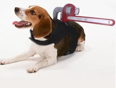 Inspire Curations Dog Halloween Costume Bloodstain Pet Cosplay Costume Accessory Set For Cats & Dogs pipe Wrench s