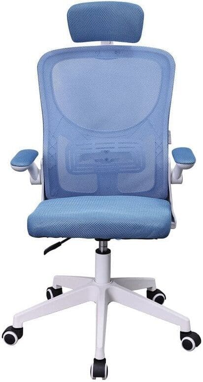 MARS-GAMING Silla Ergonómica MGC-ERGOPLUS con Soporte Lumbar / Malla Transpirable (Azul) - MARS GAMING