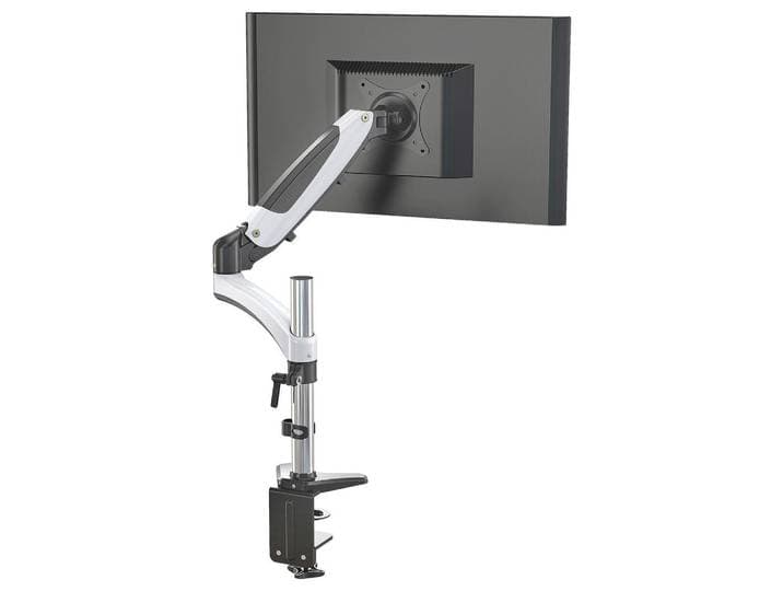 Mid.you Monitor-Halterung, Schwarz, Weiß, Metall, 40x38x32 cm, 360° drehbar, Büromöbel, Schreibtische, Schreibtischzubehör