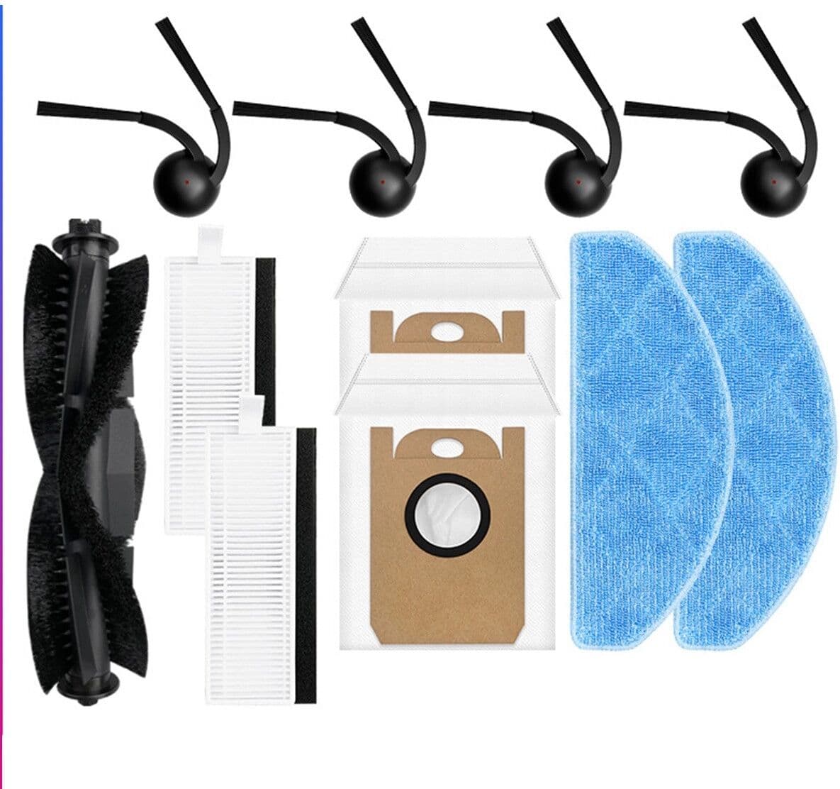 INF Kit d'accessoires de remplacement pour aspirateur robot - compatible avec Tikom L8000 Plus : brosse principale, filtres