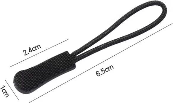 INF Abnehmbare Reißverschluss-Schieber (50 Stück) PVC-Reißverschluss-Schieber Schwarz