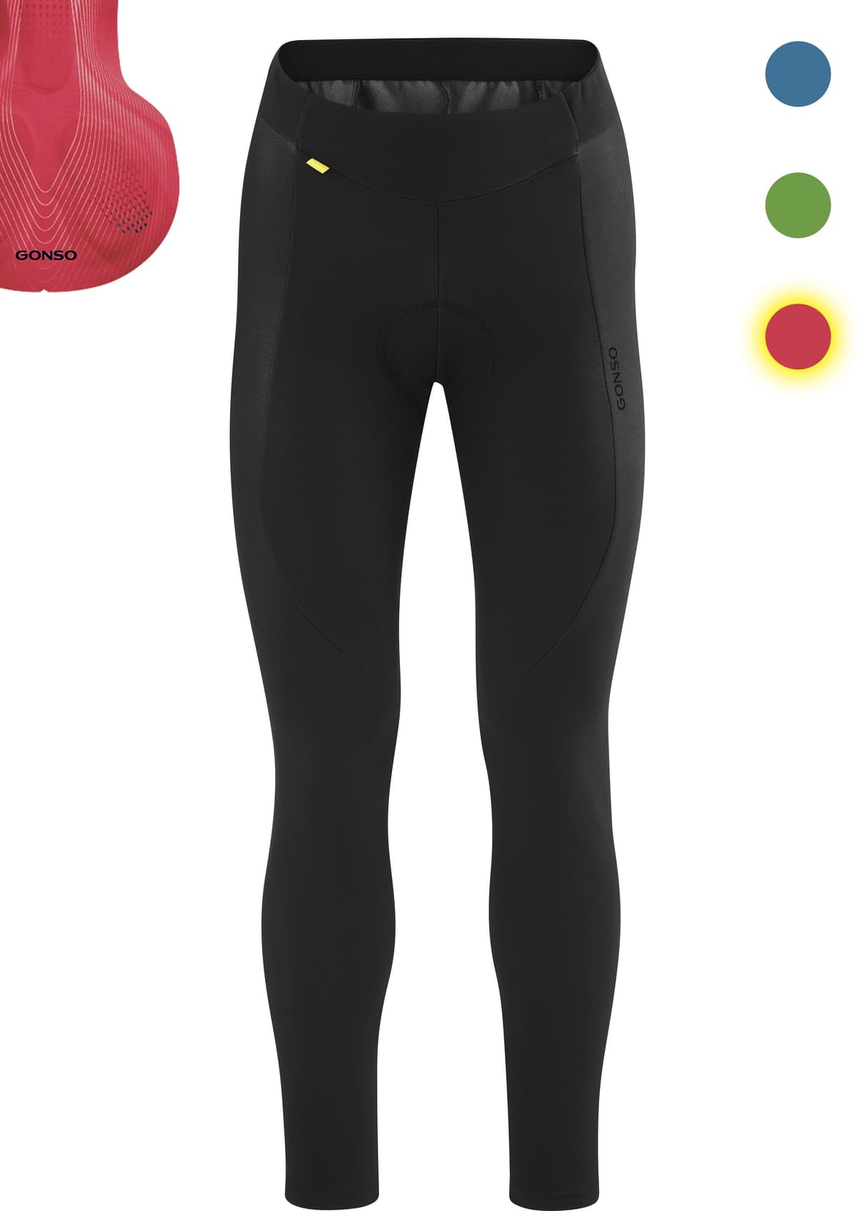 Fahrradhose GONSO "Sitivo Tight W", Damen, Gr. 52, Normalgrössen, rot, 57% Polyamid, 28% Polyester, 15% Elasthan, Hosen Fahrradhose, Damen Radhose, Radlerhose mit speziellem Sitzpolster, Tight Fit rot 52, Normalgrössen
