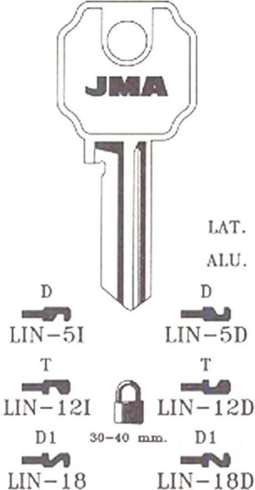 Llave Virgen Jma Para Duplicado De Seguridad Gris Talla Única Unisex