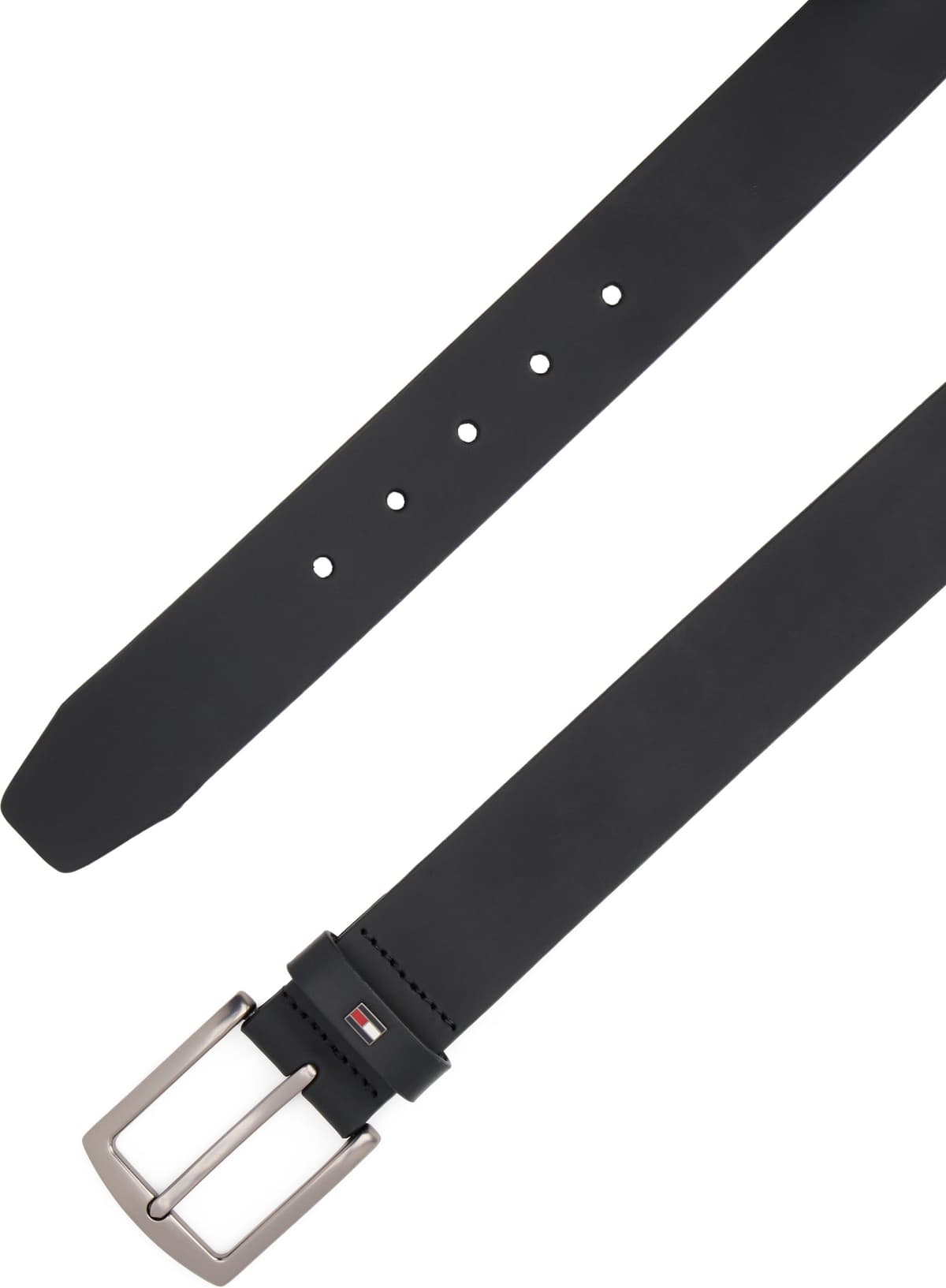 Ledergürtel TOMMY HILFIGER "DENTON 4.0 cm breit", Herren, Gr. 115, schwarz, Rindsleder, Gürtel Ledergürtel, Breite 4cm, in einer Geschenkbox schwarz 115