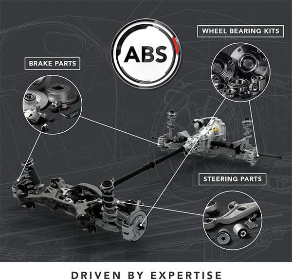 A.B.S. Stellelement, Feststellbremse Bremssattel 43684 Für Audi