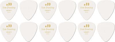 Dunlop Celluloid White Pick Heavy