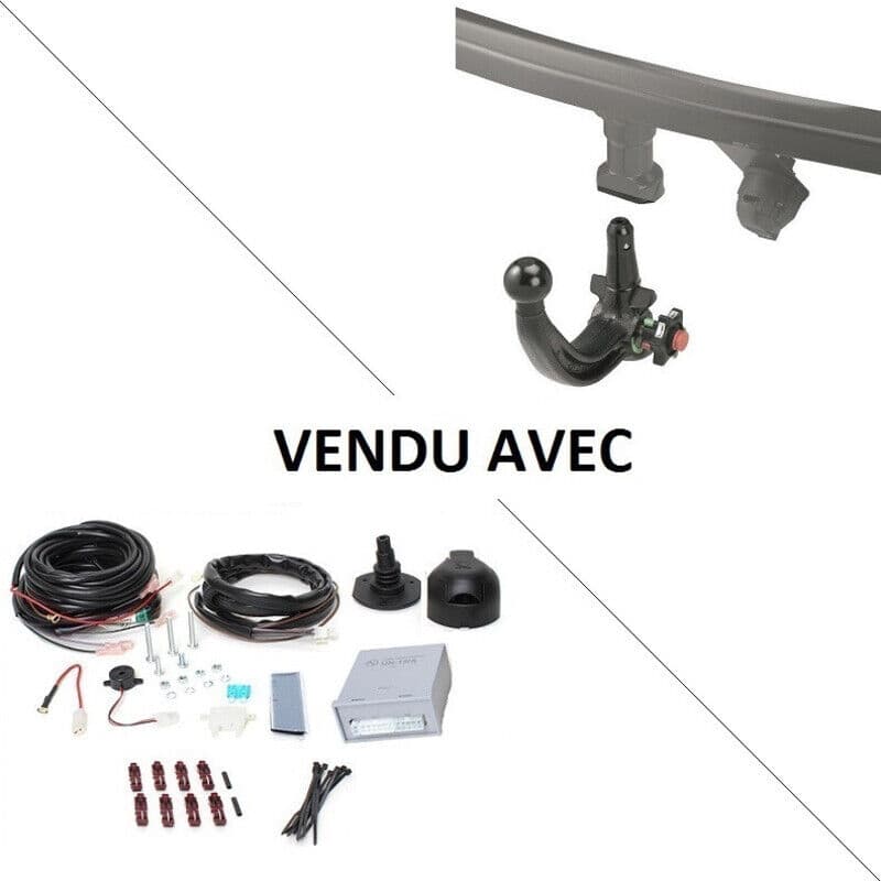 Attelage BMW X3 y compris Pack M (11/17-07/24) RDSOV + faisceau universel 7 broches + boitier électronique