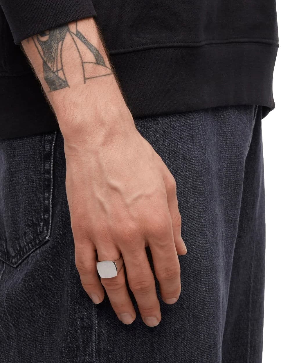 Tom Wood The Cushion Satin Ring Sølv Sølv  64