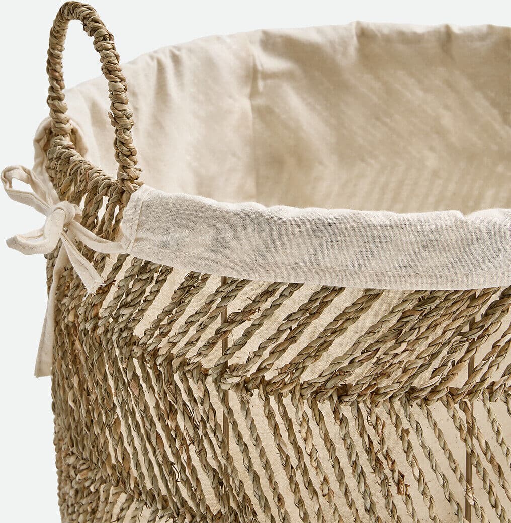 LA REDOUTE INTERIEURS Panier à linge, en jonc de mer, ECTOR