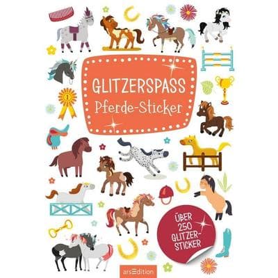 Glitzerspaß – Pferde-Sticker