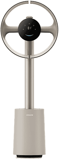 Ventilador de pie - Dreame MF10, 55 W, 10 Velocidades, Sin aspas, Control Inteligente desde el móvil, Beige