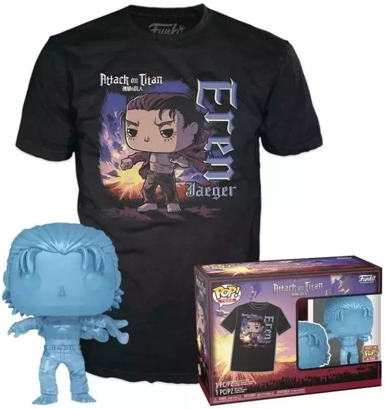 Funko Pop! & Tee (Adult): Attack on Titan Final Season - Eren Jaeger (with