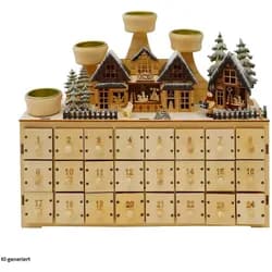 HTI-Living Adventskalender Weihnachtsmarkt zum Befüllen (24 Türchen)