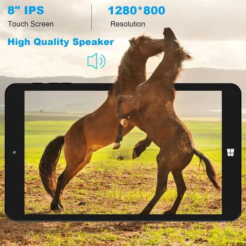 Glavey 8-Inch Portable Windows 10 Tablet 64-bit Z8300 2GB+32GB Quad Core For Office High Performance 1280*800 IPS Dual Camera