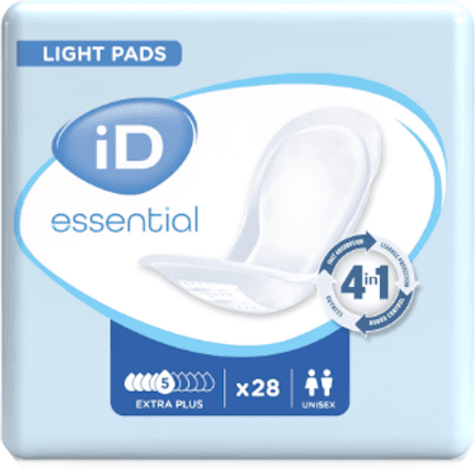 Ontex iD iD Essential Light Pads Extra Plus - 10 paquets de 28 protections