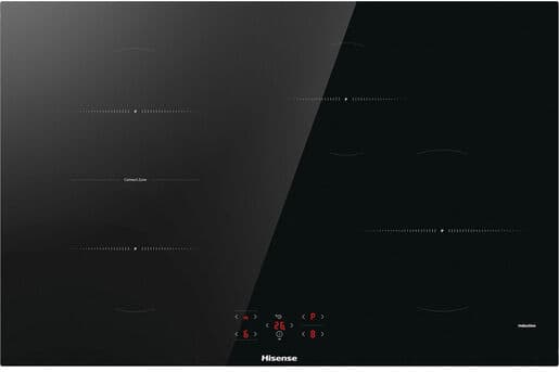 Hisense HI8421BSC Nero Da incasso 80 cm Piano cottura a induzione 4 Fornello(i)