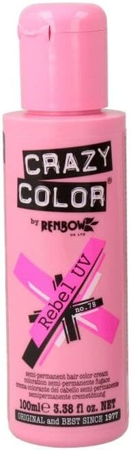 Crazy Color Creme Semipermanente #78 - Rebel UV (Rosa) 100 ml