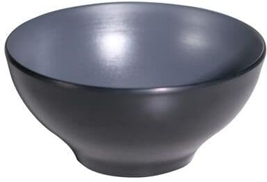 Tirolix Coppa Bombata 21 cm Melamina Bicolor Grigio/Nero