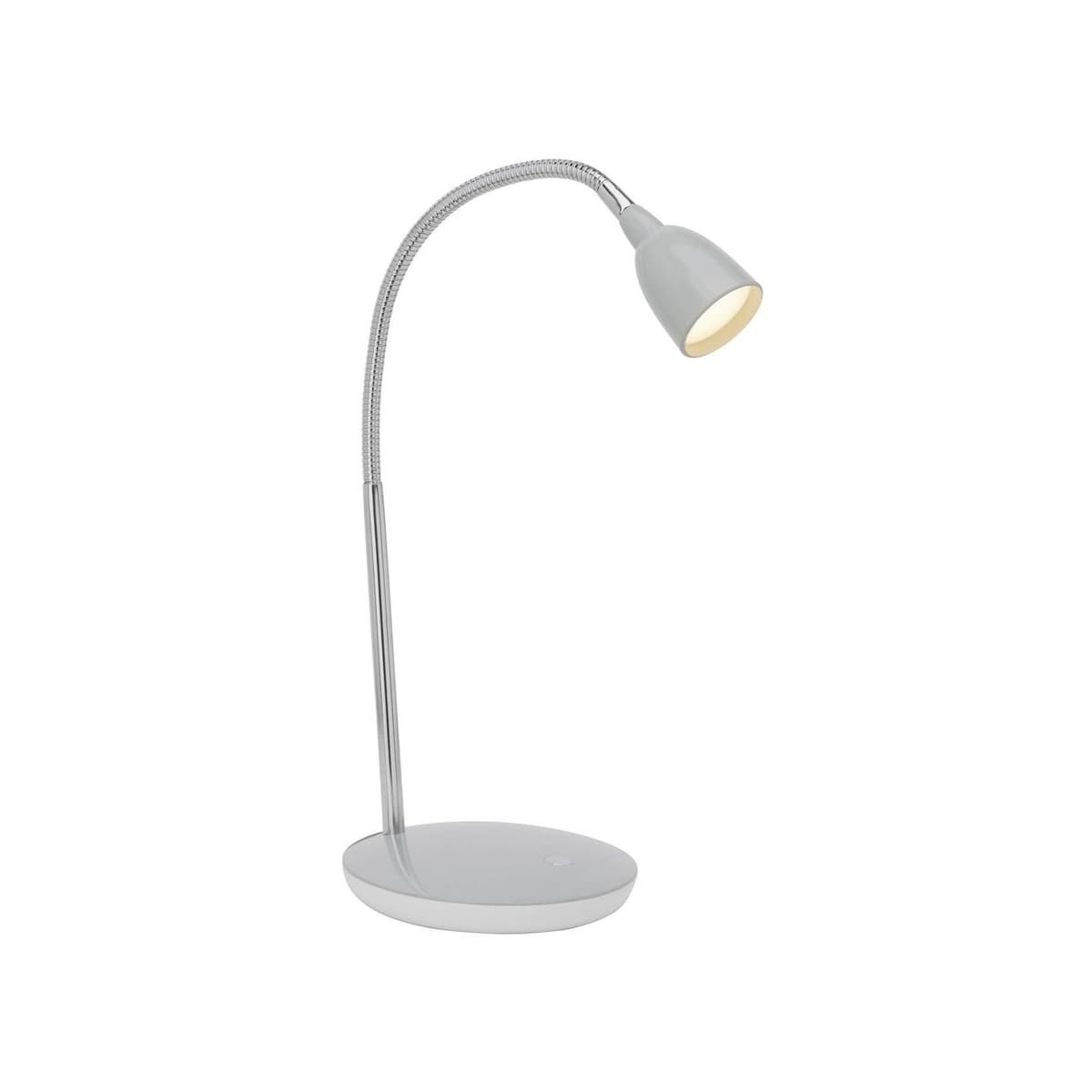 BRILLIANT Lampe Anthony LED Tischleuchte titan 1x 2.4W LED integriert, (200lm, 3000K) Mit Druckschalter an der Basis