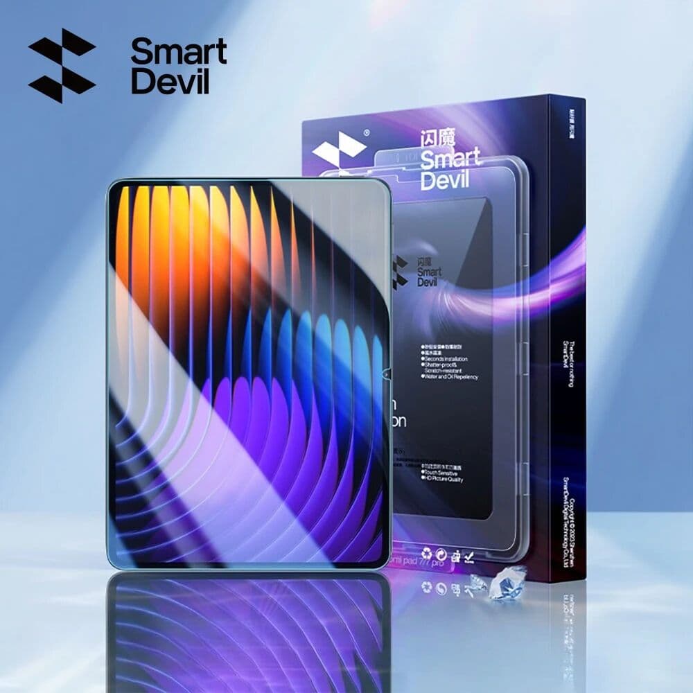 SmartDevil 2PCS Screen Protector for Xiaomi Pad 7 Pro 7 6S Pro HD Tablet Tempered Glass Film with Easy Installation Tool