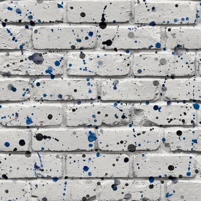 Advantage Splatter Wall Grey Abstract Wallpaper