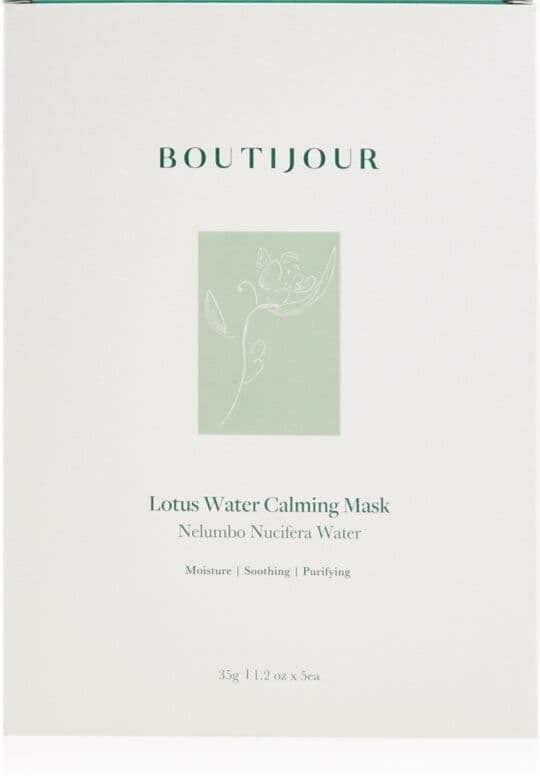 BOUTIJOUR Lotus Water Calming Mask καταπραϋντική υφασμάτινη μάσκα για θρέψη και ενυδάτωση 5x33 γρ