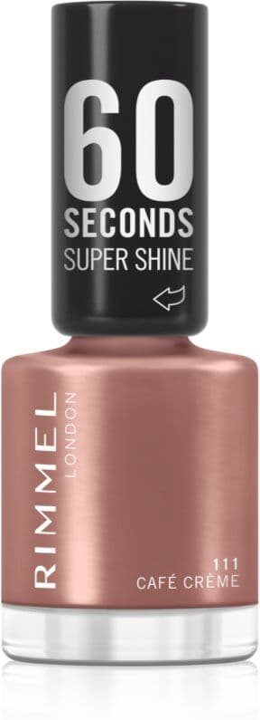 Rimmel 60 Seconds Super Shine Nail Polish shade 111 Café Creme 8 ml