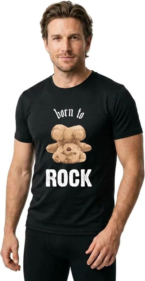 Rock Or Die Camiseta De Manga Corta Born To Rock Black M
