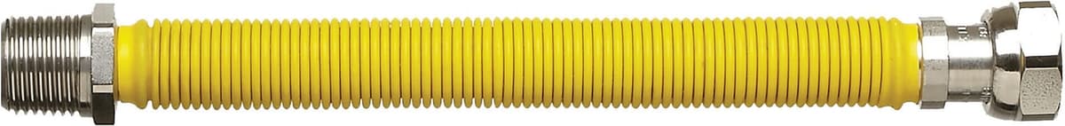 Acom TUBO INOX GAS  FLESSIBILE RIVESTITO MF 1/2" L 240 - 410 mm ESTENSIBILE ACCIAIO INOX