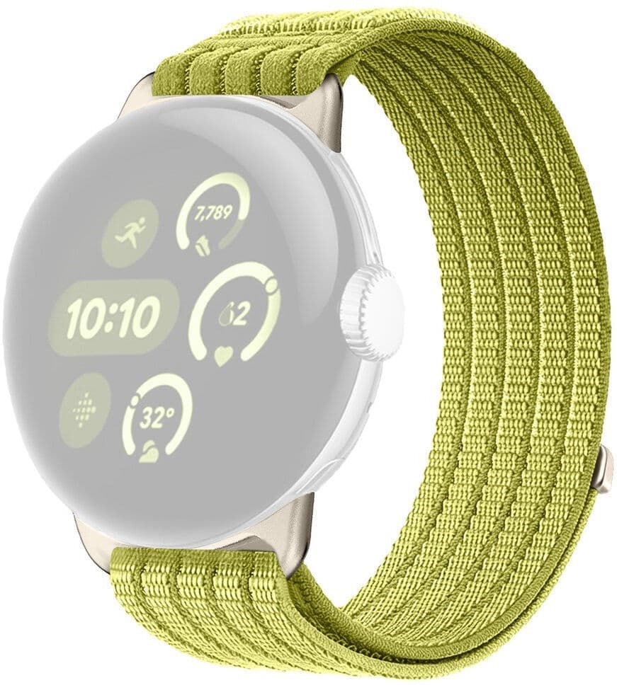 Google Pixel Watch 5 / 4 / 3 / 2 / 1 (41mm) EIDERWOOD Nylonrem - Grøn