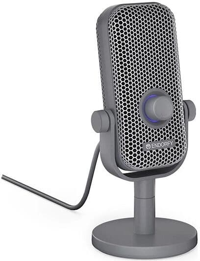 Endorfy Solum Voice S Μικρόφωνο Επιτραπέζιο για Φωνητικά σε Γκρι Χρώμα EY1B024