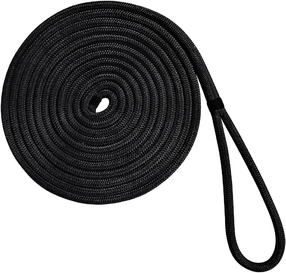 NONE 5m/16.5ft Boat Dock Lines Mooring Rope Double Braided Nylon Fender Line Docking Boat Rope for Yacht Marine Anchor Ropes