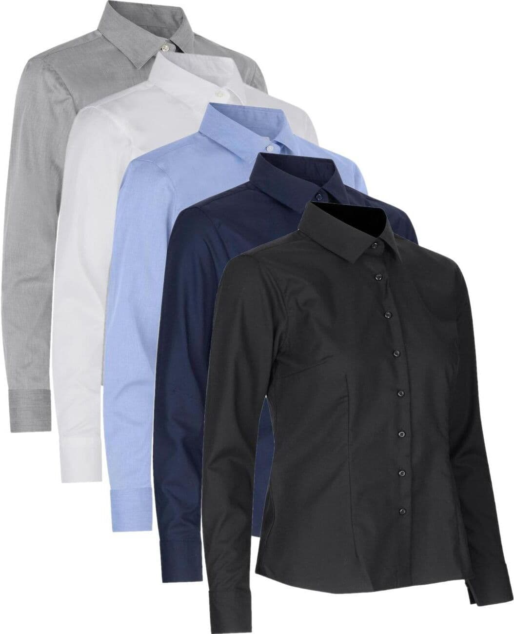 Seven Seas Ss720 Fine Twill   Modern   Dame-Hvid-Xl