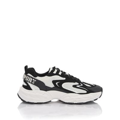 Sneaker PLEIN SPORT "Pulse X", Herren, Gr. 35, Normalschaft, schwarz-weiß (0102, weiß, schwarz), Schuhe Sneaker