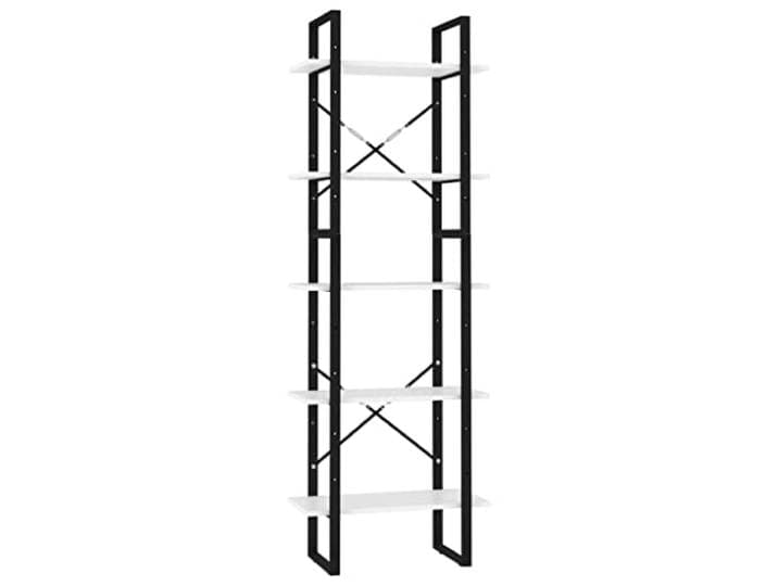 vidaXL Boekenkast met 5 schappen 60x30x175 cm bewerkt hout wit