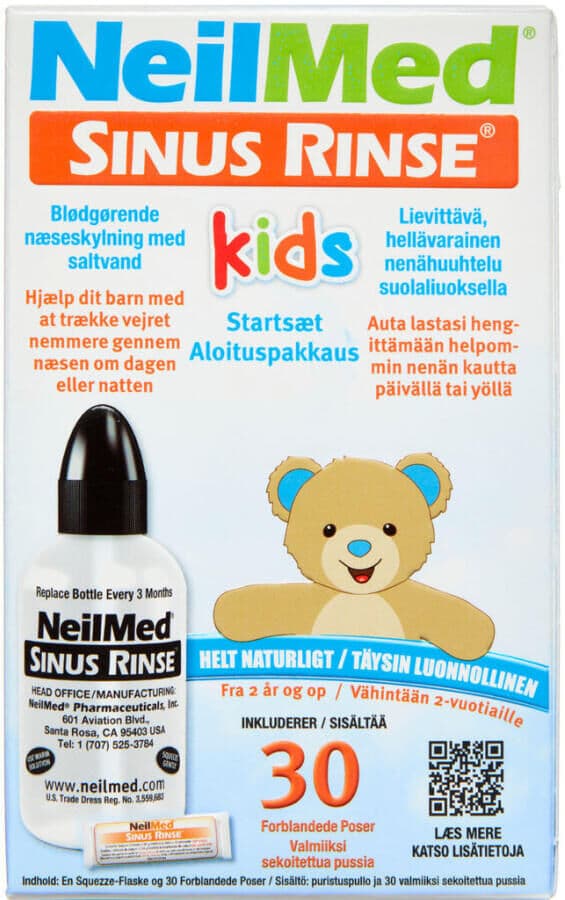NeilMed Sinus Rinse Kids Medicinsk udstyr 1 flaskeml+poser